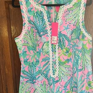 Lilly Pulitzer Pink and Blue Floral Dress